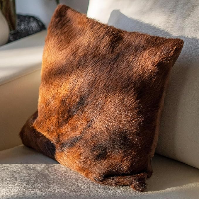 FOTA Genuine Premium Argentine Patagonia Cowhide - Pillow Cover