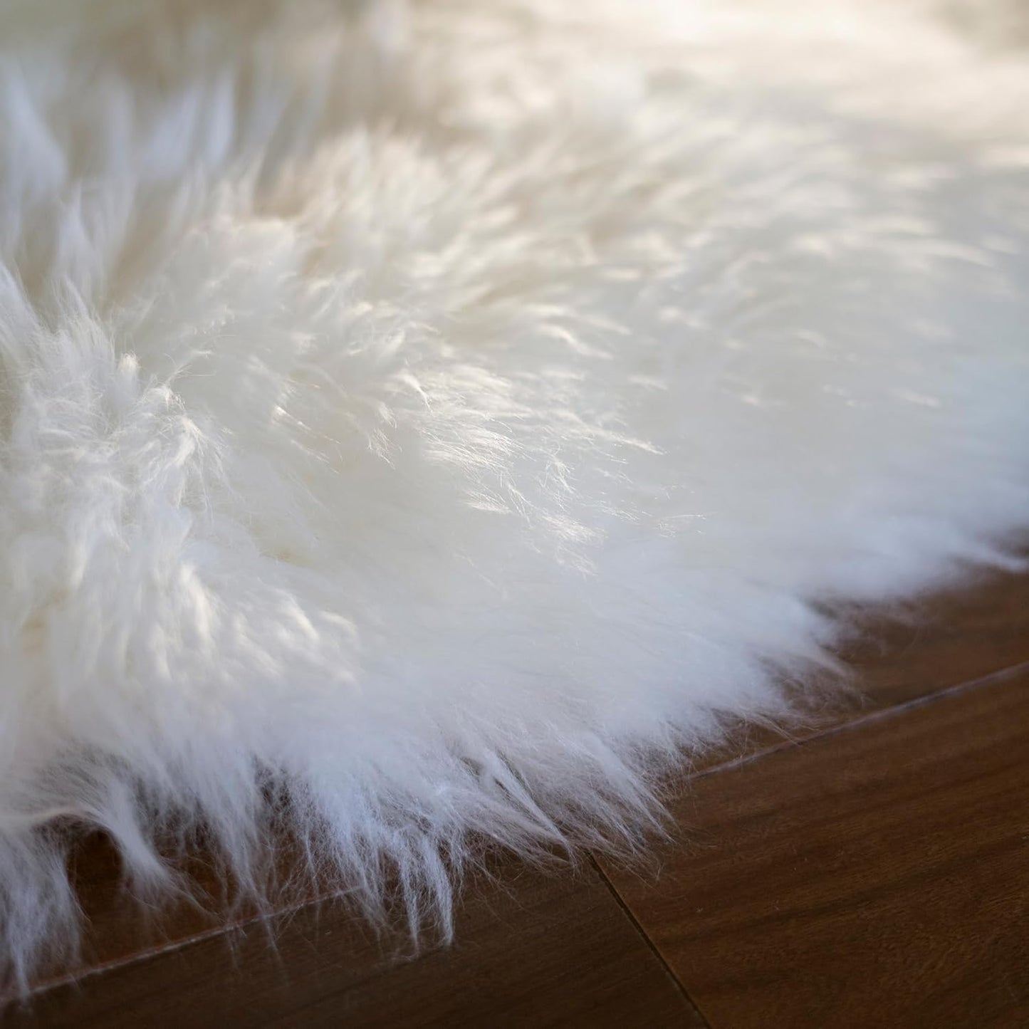 FOTA 100% Genuine Sheep Skin Rug - Natural Lambskin Fur Area Rug - Ideal for Kids Bedroom, Sofa and Living Rooms - Luxury Six Pelt - Variation