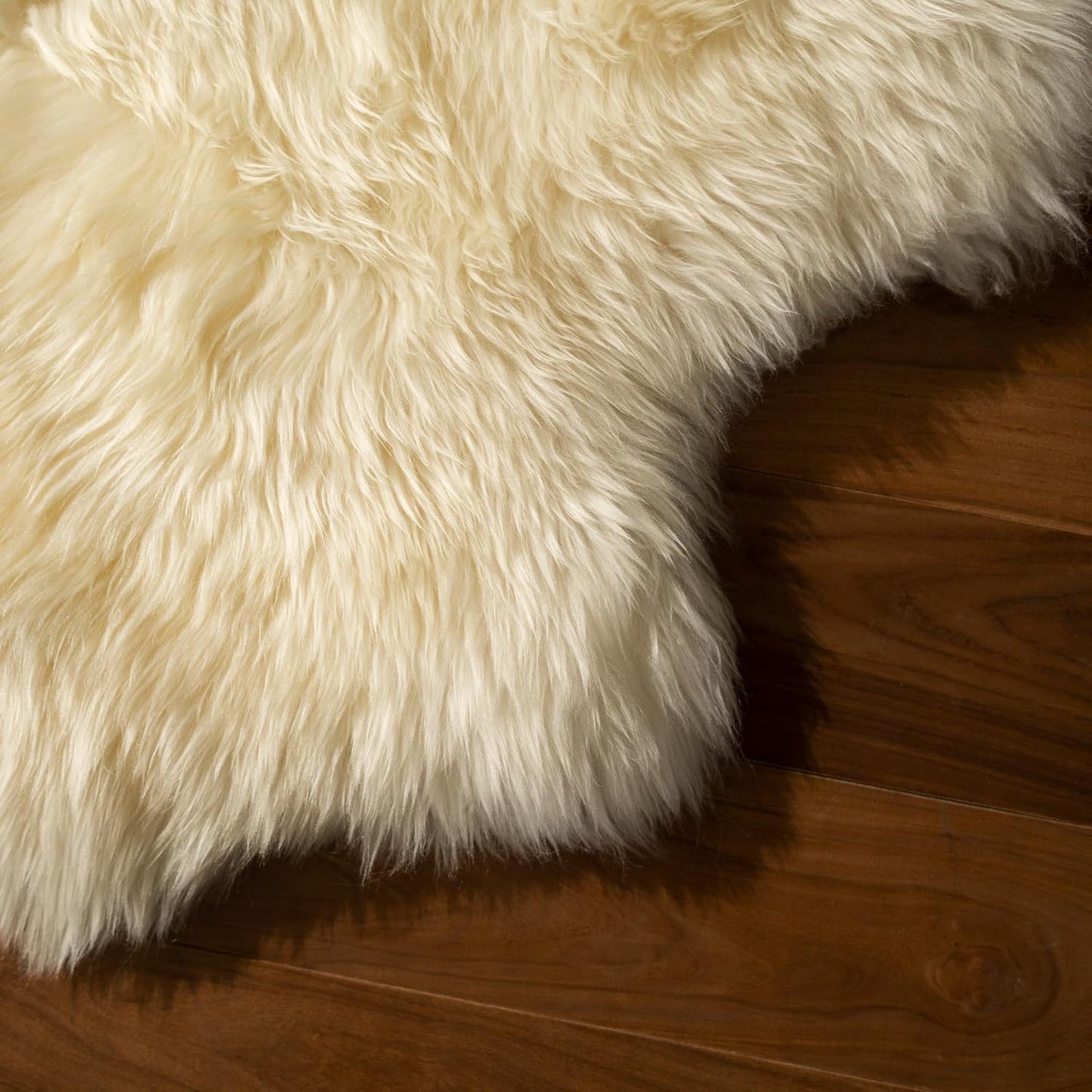 FOTA 100% Genuine Sheep Skin Rug - Natural Lambskin Fur Area Rug - Ideal for Kids Bedroom, Sofa and Living Rooms - Luxury Six Pelt - Variation